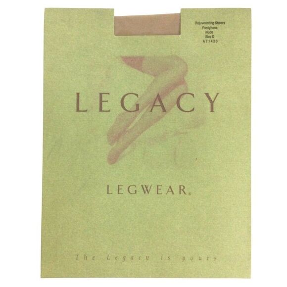 Legacy Legwear Pantyhose Size D Nude Beige Rejuvenating Sheers QVC A71423 - Picture 1 of 3